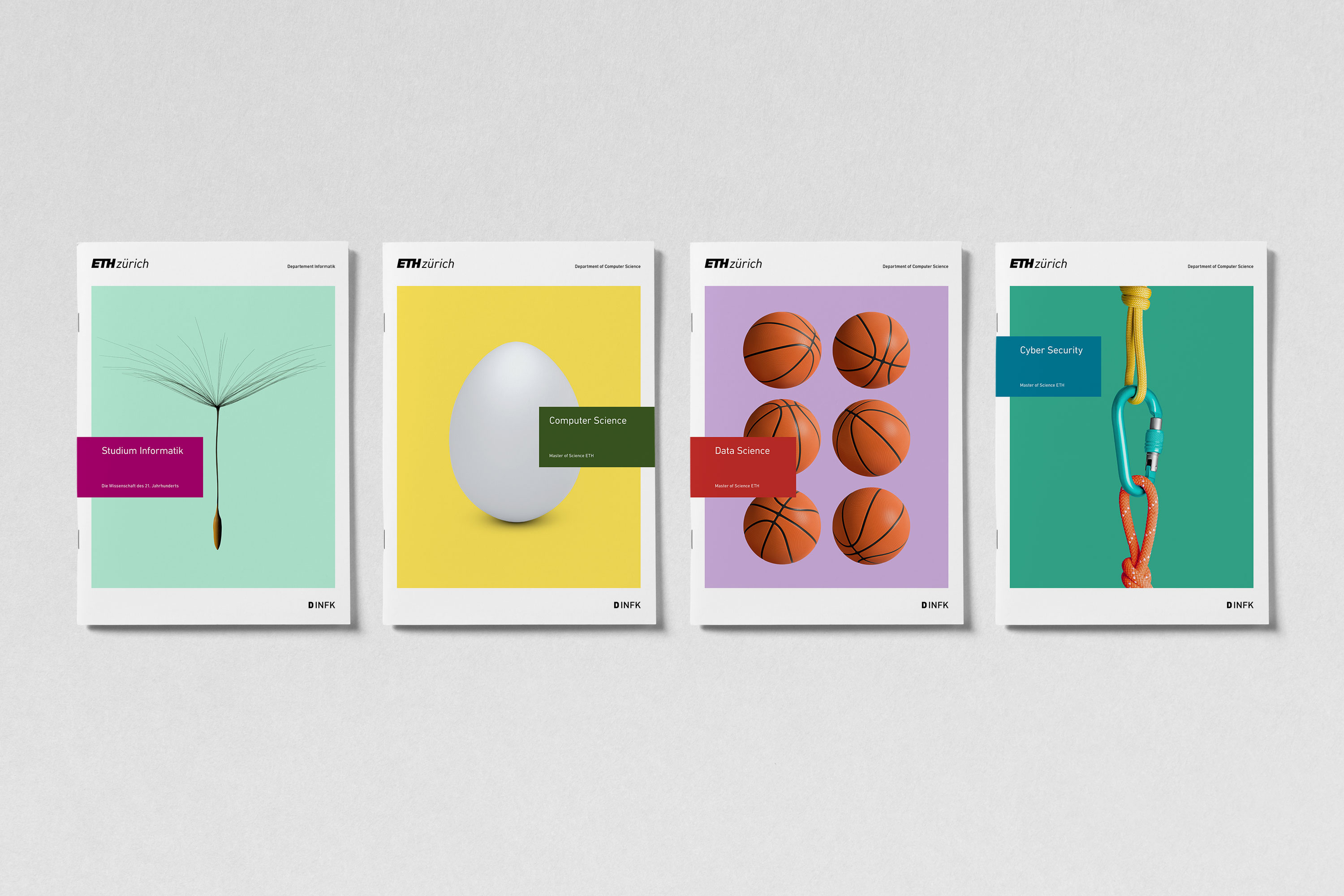 Image concept brochure covers of ETH Zurich, Department of Computer Science