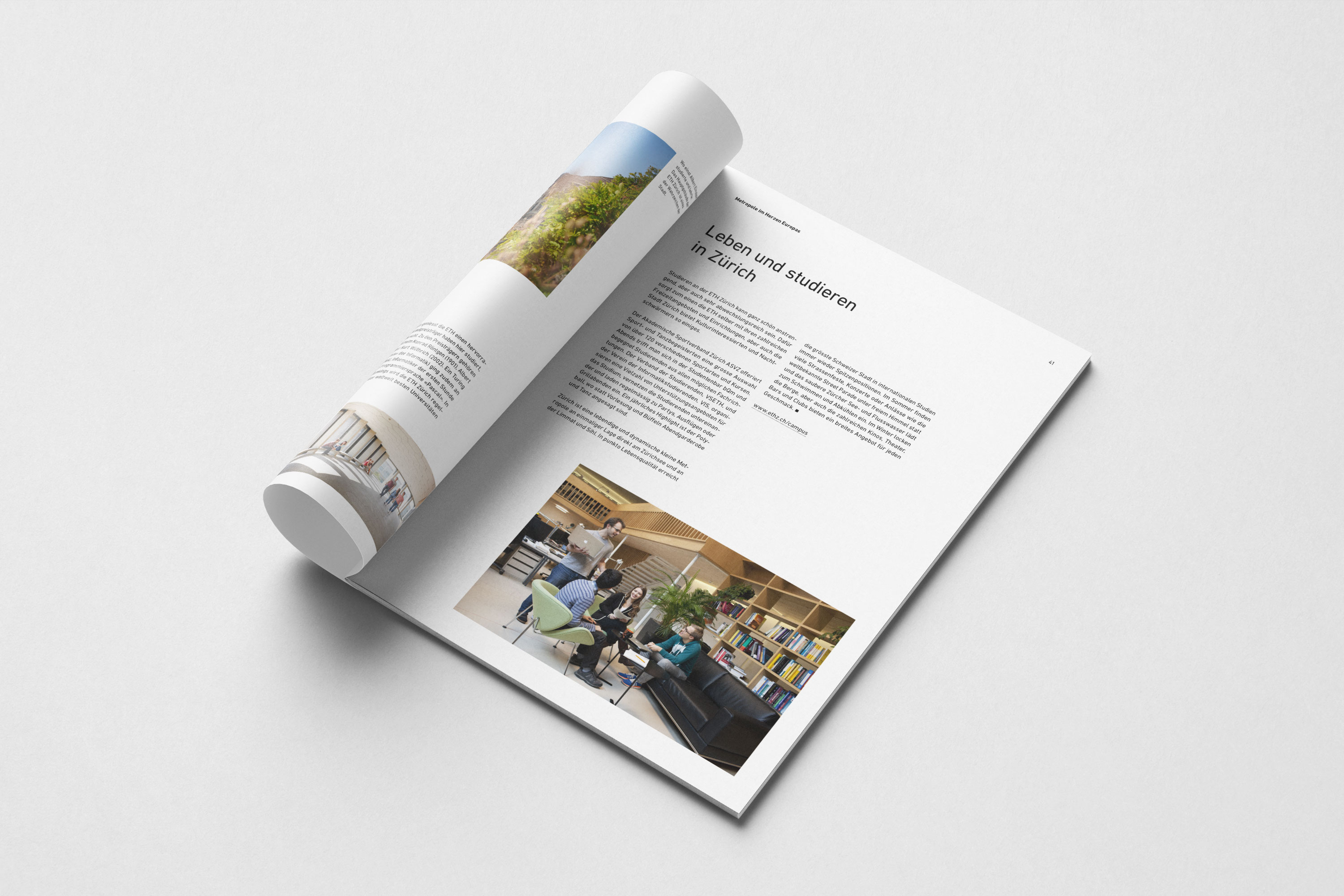 ETH Zurich, Department of Computer Science, layout inside a brochure