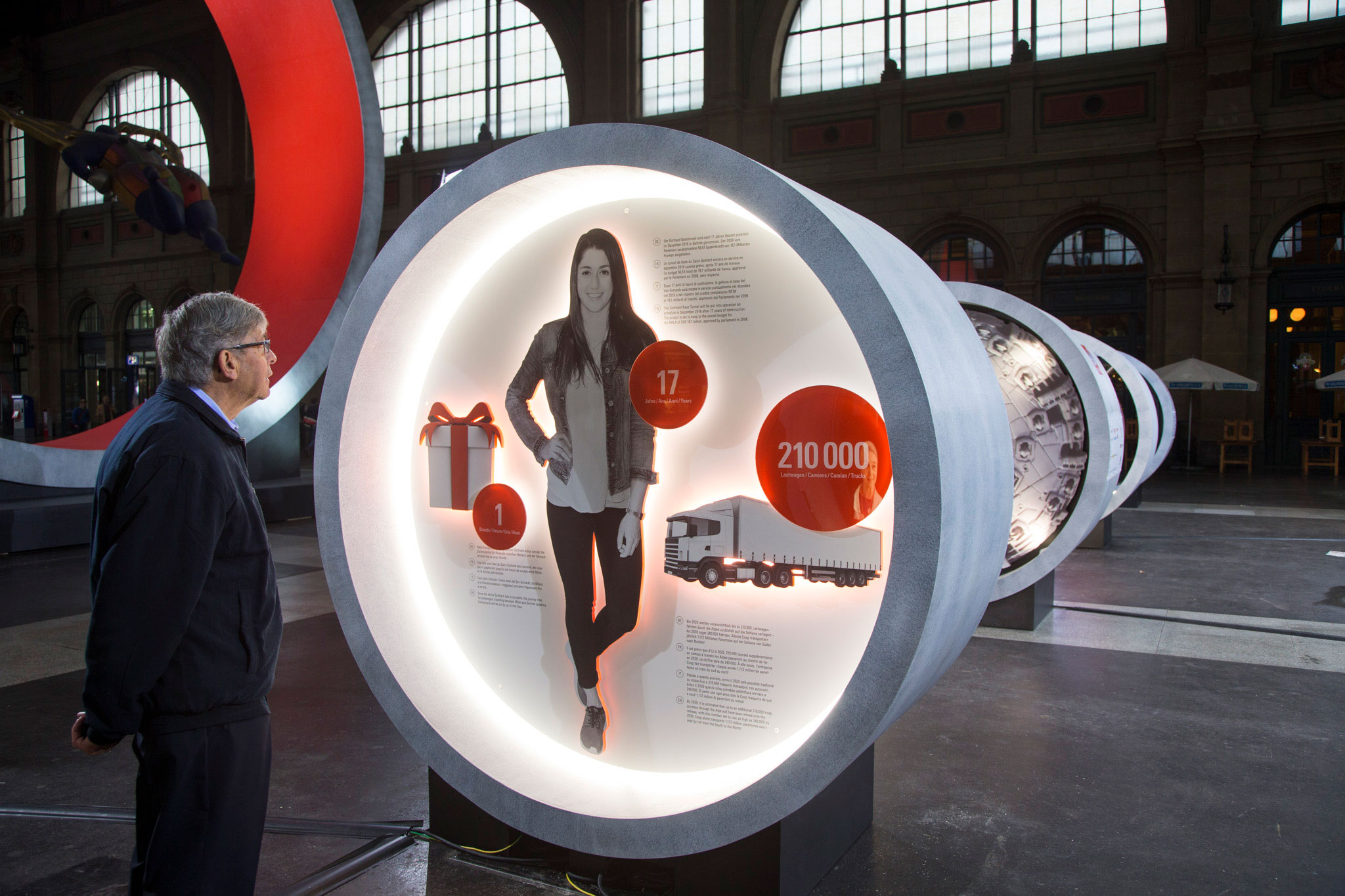 SBB Ausstellung Gottardo 2016 Module Besichtigung