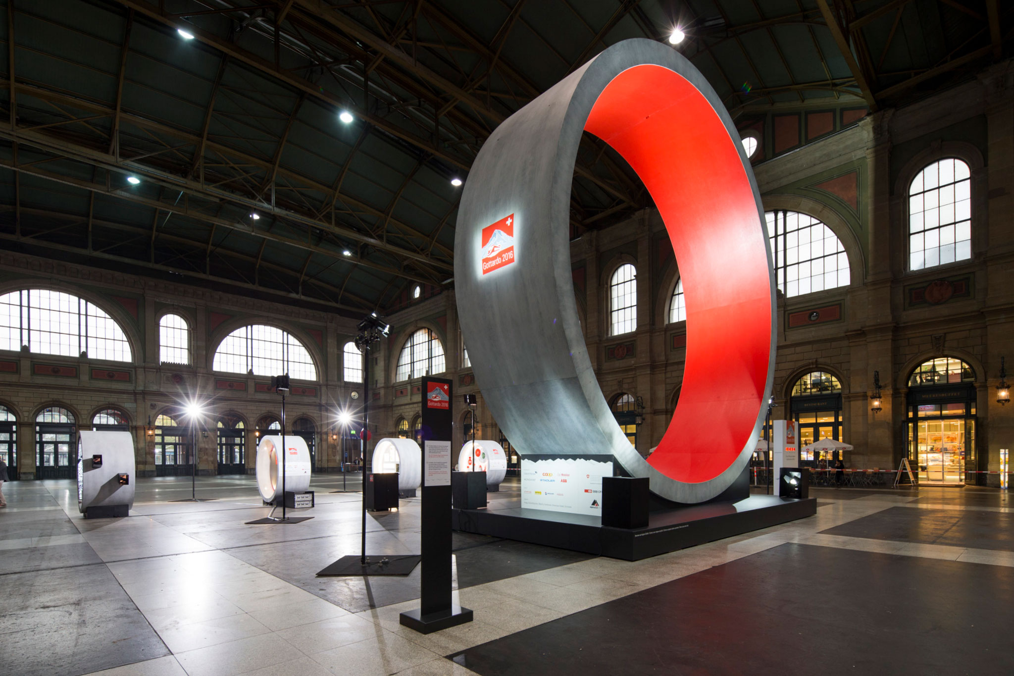 SBB Ausstellung Gottardo 2016 Tunnelquerschnitt